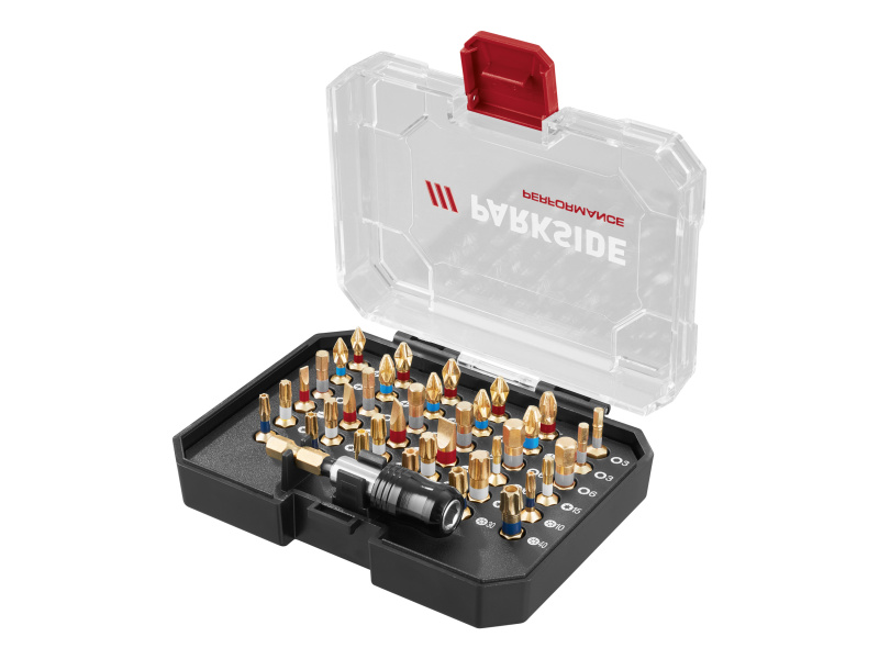 Parkside Performance® Sada torzních bitů a nástrčných klíčů Pbsp 2 D4 (sada torzních bitů, 37dílná)