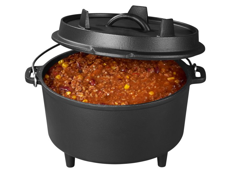 Grillmeister Litinová pánev / Pekáč na chléb / Holandská trouba, 4,2 l (holandská trouba, 4,2 l)