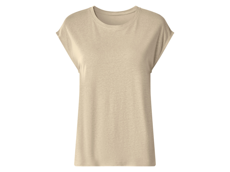 esmara® Dámský lněný top (béžová, M (40/42))