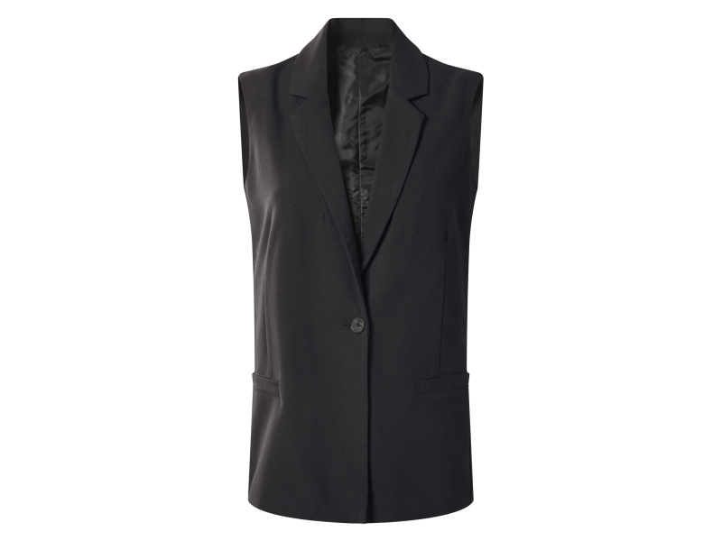 esmara® Dámský blejzr bez rukávů (černá, 46)