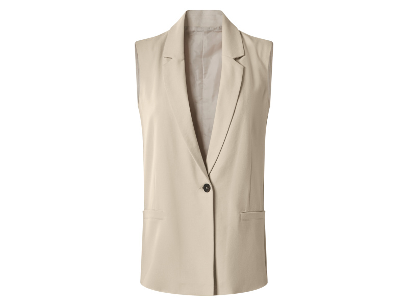 esmara® Dámský blejzr bez rukávů (béžová, 44)