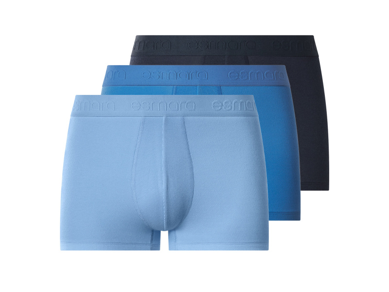 esmara Men PĂˇnskĂ© boxerky, 3 kusy (navy modrĂˇ / tmavÄ› modrĂˇ / svÄ›tle modrĂˇ, 8/Xxl)