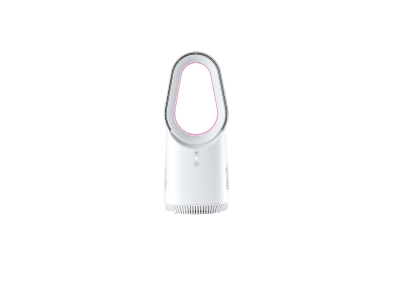 Tronic® Stolní bezlopatkový mini ventilátor s LED osvětlením (bílá)