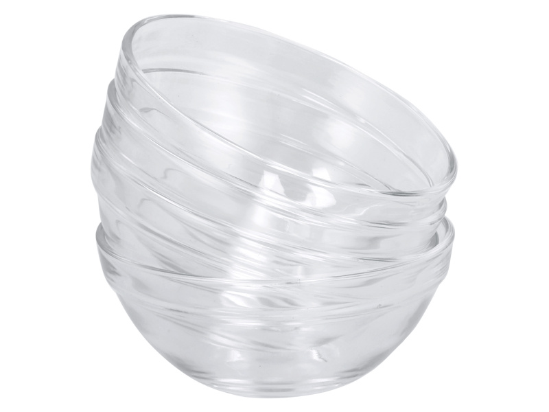 Silvercrest® Sada skleněných servírovacích misek, 2dílná / 4dílná (12 cm, 4dílná sada)