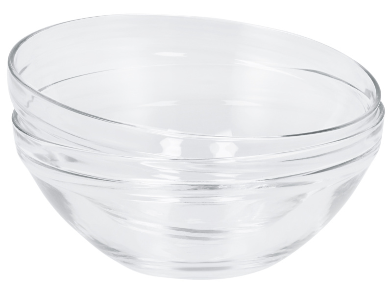 Silvercrest® Sada skleněných servírovacích misek, 2dílná / 4dílná (17 cm, 2dílná sada)