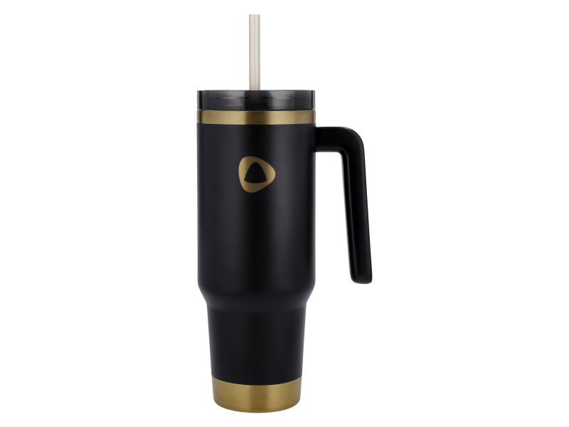 SilvercrestÂ® Termo hrnek z nerezovĂ© oceli (ÄŤernĂˇ)
