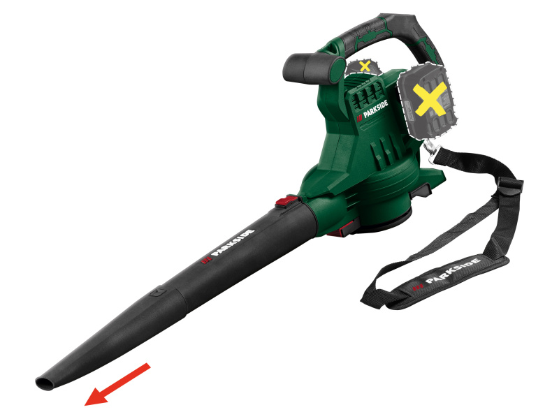 Parkside® Aku vysavač / foukač listí Plsa D3 – bez akumulátoru a nabíječky