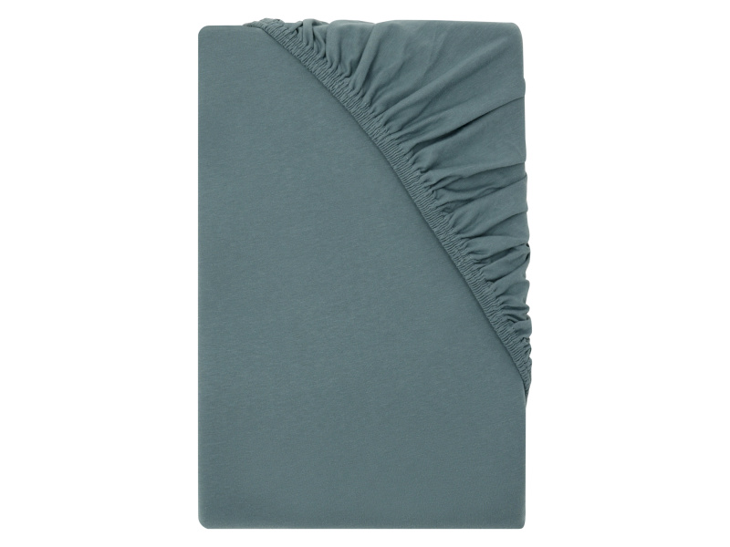 Livarno® Žerzejové napínací prostěradlo, 140-160 x 200 cm (petrolejová)
