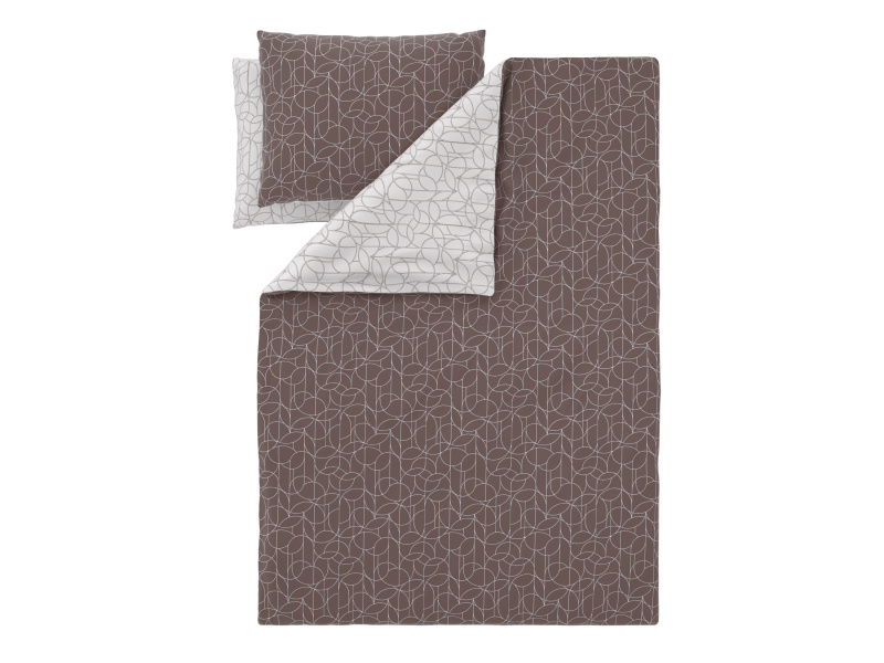 Livarno® Saténové ložní povlečení, 240 x 220 cm, 70 x 90 cm (hnědá)