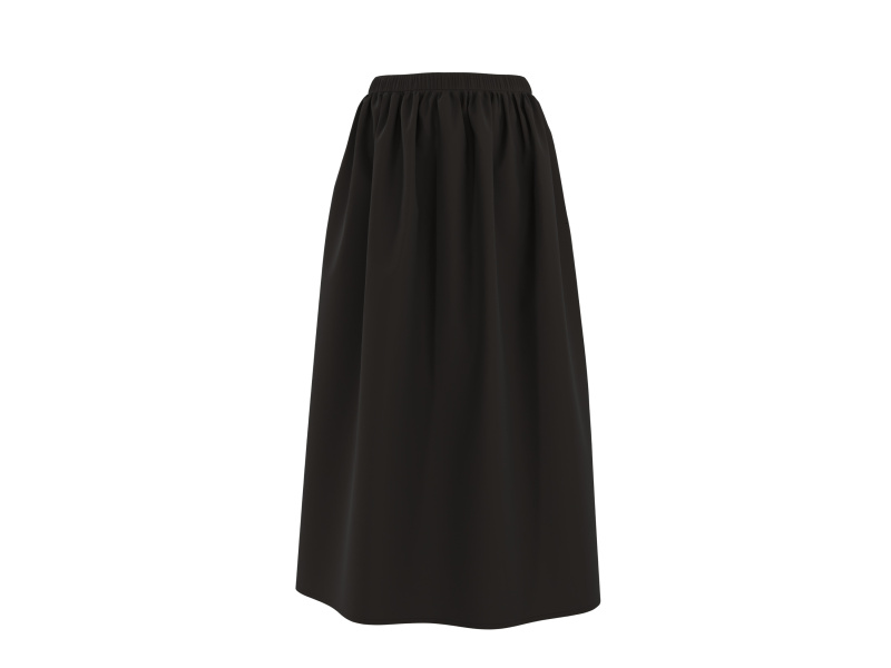 Esmara® Dámská midi sukně (černá, S(36/38))