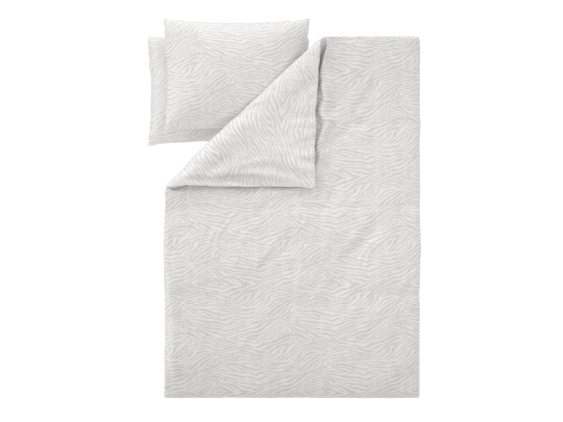 Livarno® Ložní povlečení z mikrovláknitého saténu, 240 x 220 cm, 70 x 90 cm (bílá/béžová)