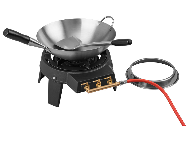 Grillmeister Plynový hořák se sadou Wok
