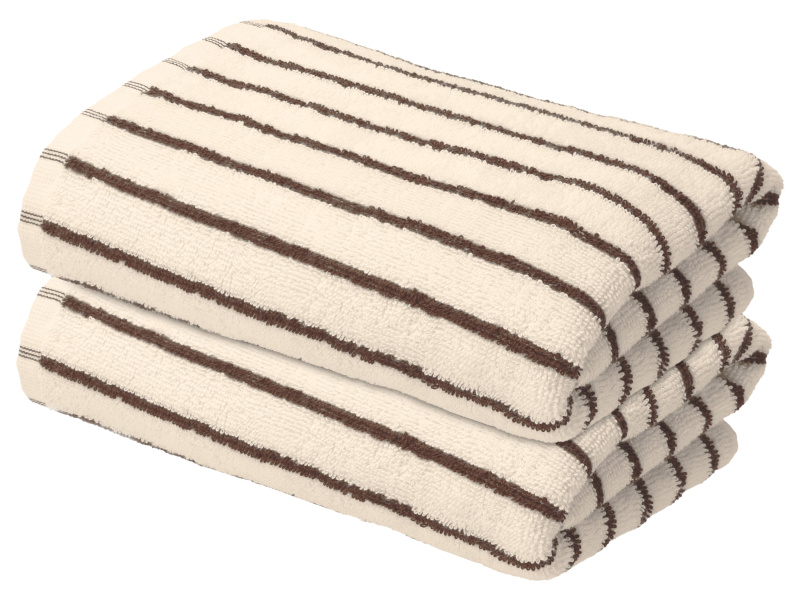 Livarno® Froté ručník, 2 kusy, 50 x 100 cm (krémová)