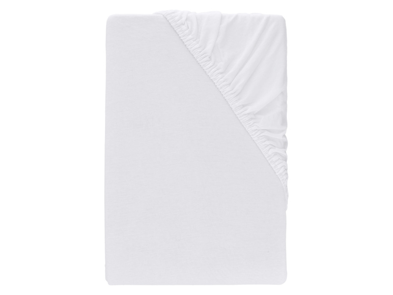 Livarno® Žerzejové napínací prostěradlo, 90–100 x 200 cm (bílá)