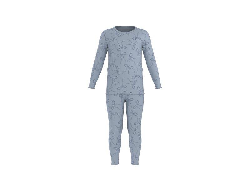 Lupilu® Dětské vroubkované pyžamo (modrá, 110/116)