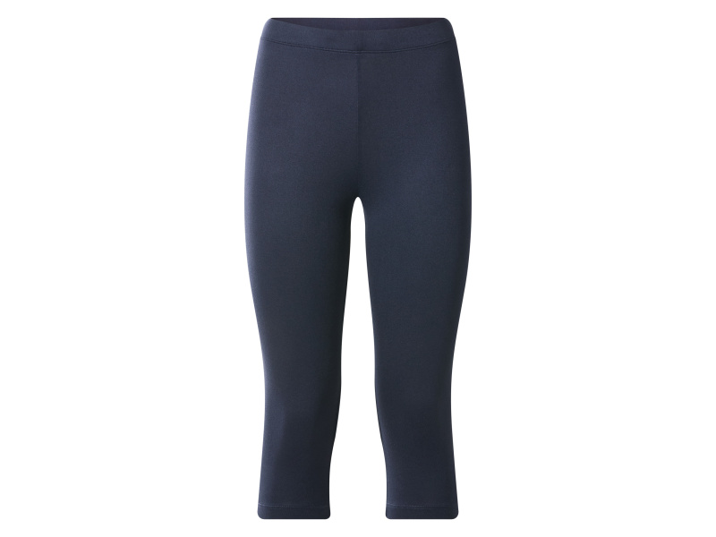Esmara® Dámské capri legíny (černá / navy modrá, XS (32/34))