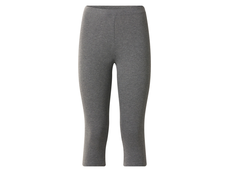 Esmara® Dámské capri legíny s BIO bavlnou (šedá, L(44/46))