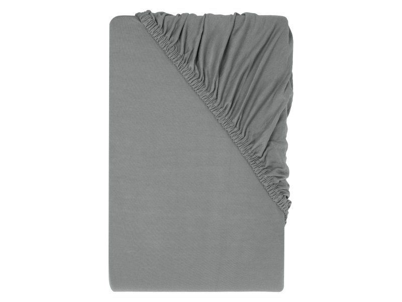 Livarno® Žerzejové napínací prostěradlo, 180–200 x 200 cm (šedá)