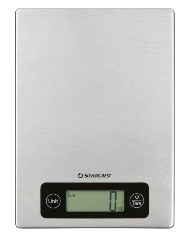 Silvercrest® Digitální kuchyňská váha (stříbrná)