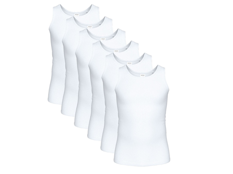 Esmara MEN Pánský nátělník, 6 kusů (7/Xl)