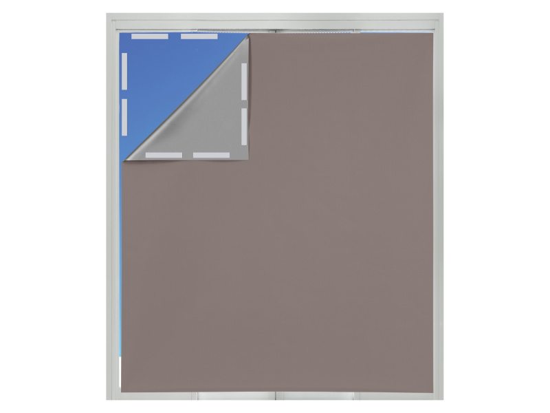 Livarno® Sluneční clona na okna, 130 x 150 cm (šedohnědá)