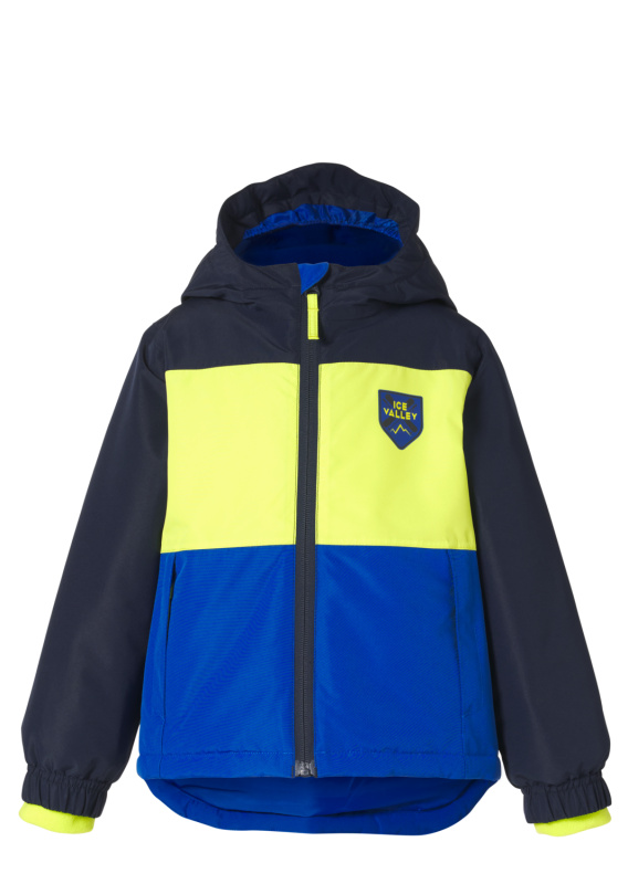 Lupilu® Dětská lyžařská bunda (navy modrá / limetková, 98/104)