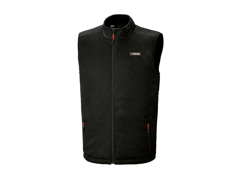 Parkside® Pánská vesta z pleteného fleecu (černá, M (48/50))