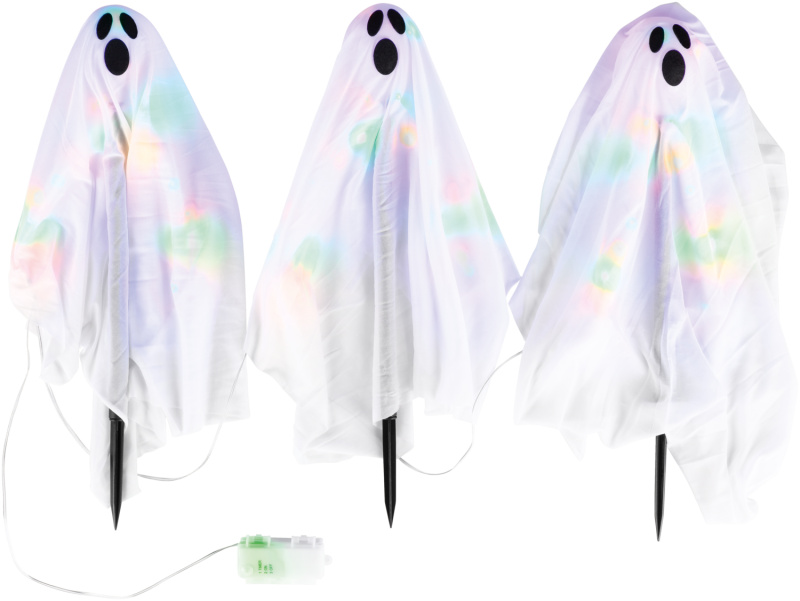 Halloweenské zahradní bodce s LED (duch)