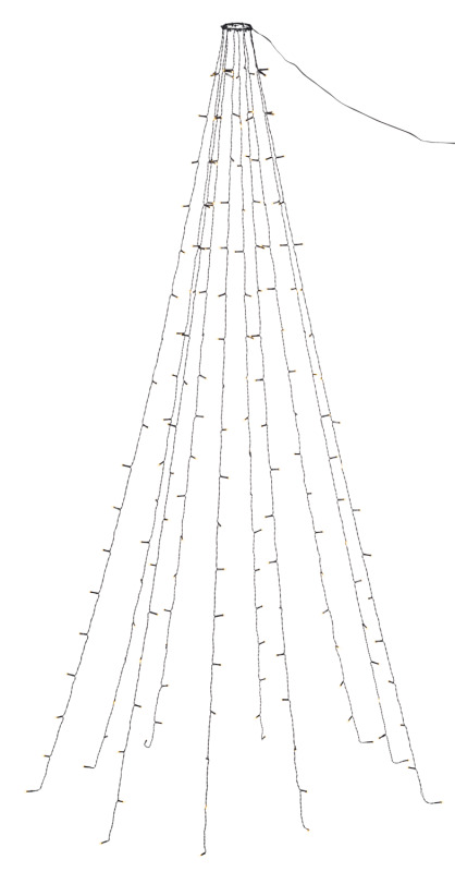 Livarno® Světelný LED řetěz, 120 LED / 180 LED (180x Led, teplá bílá)