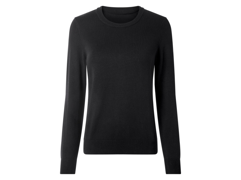Esmara® Dámský svetr z jemného úpletu (černá, Xl(48/50))