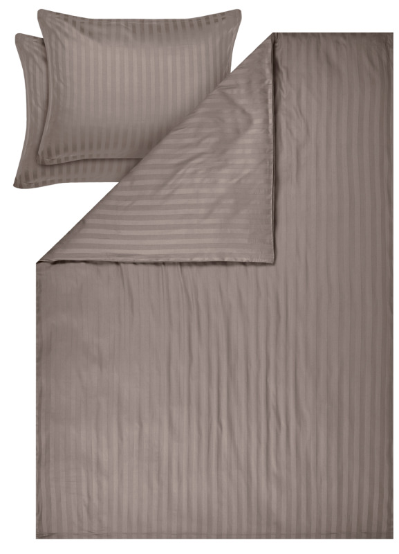 Livarno® Saténové ložní povlečení, 200 x 220 cm, 70 x 90 cm (béžová)