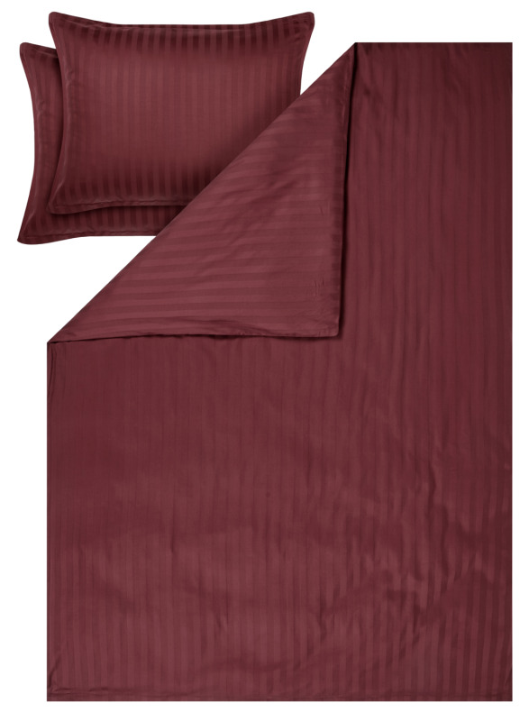 Livarno® Saténové povlečení, 240 x 220 cm, 70 x 90 cm (bordó)