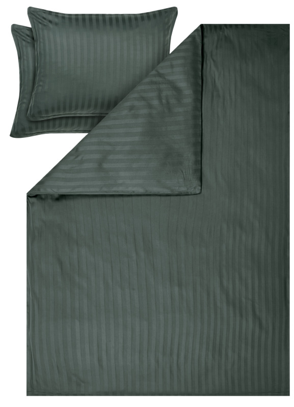 Livarno® Saténové povlečení, 240 x 220 cm, 70 x 90 cm (zelená)