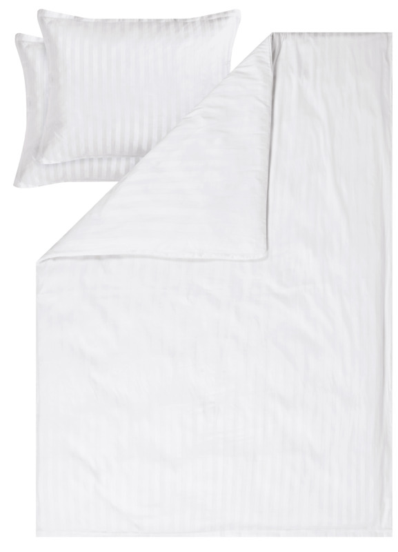 Livarno® Saténové povlečení, 240 x 220 cm, 70 x 90 cm (bílá)