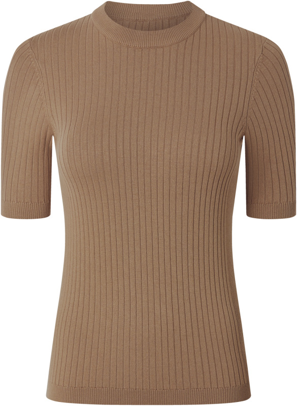 Esmara® Dámský vroubkovaný svetr s polodlouhými rukávy (béžová, S (36/38))