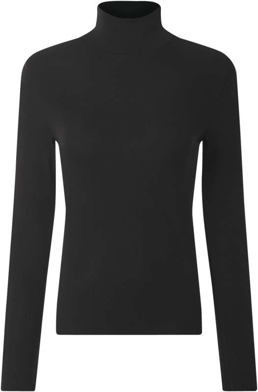 Esmara® Dámský vroubkovaný rolák (černá, Xl(48/50))
