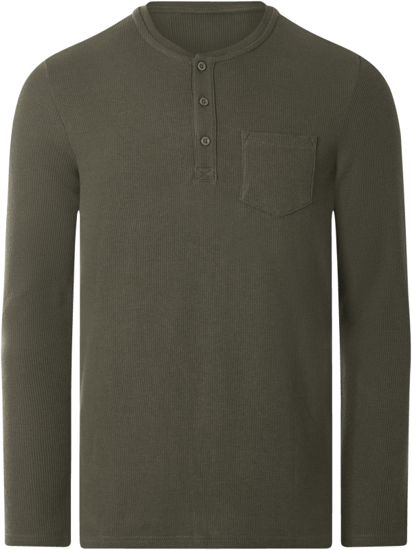 Esmara MEN Pánské triko s dlouhými rukávy (khaki, M (48/50))