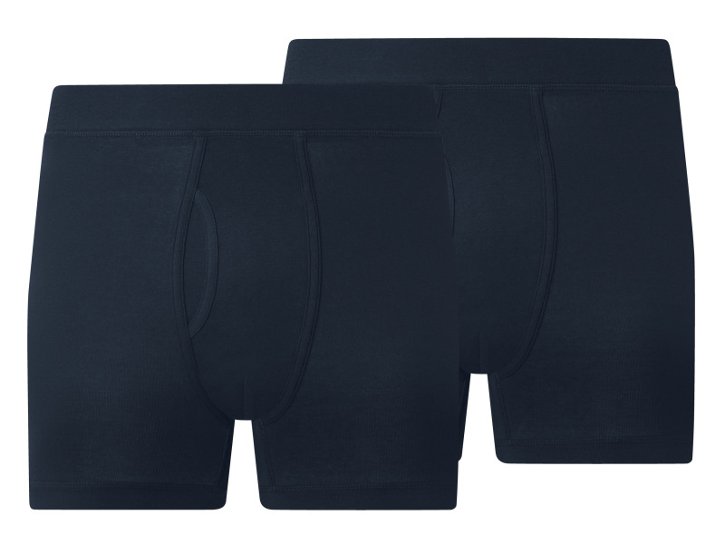 Esmara MEN Pánské boxerky s poklopcem, 2 kusy (navy modrá, 5/M)