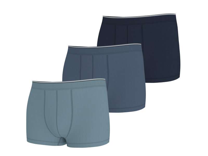 Esmara MEN Pánské boxerky, 3 kusy (navy modrá / modrá, 6/L)