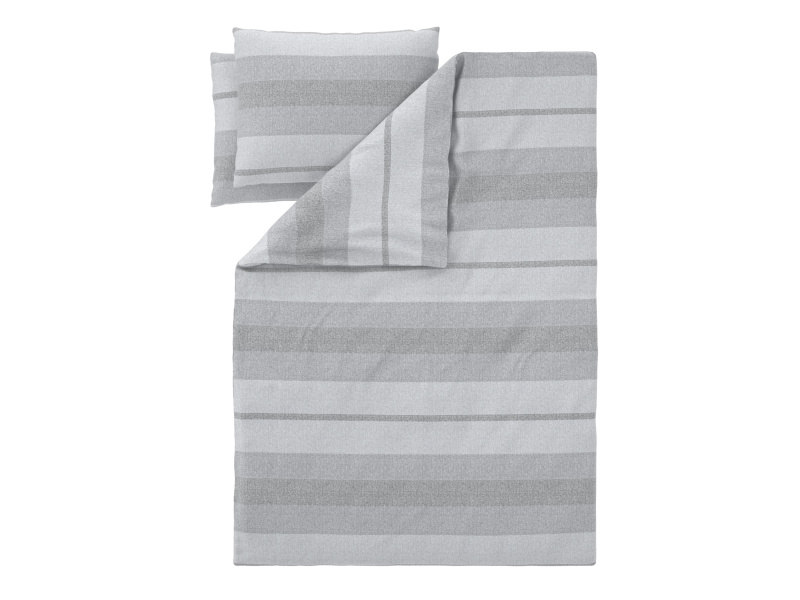 Livarno® Ložní povlečení Renforcé, 220 x 240 cm, 70 x 90 cm (bílá/šedá)