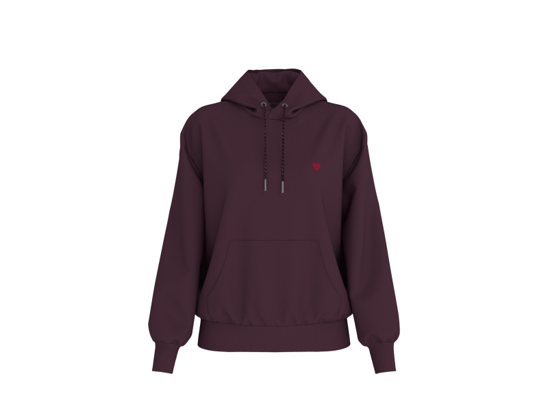 Esmara® Dámská mikina Premium (burgundská, L (44/46))