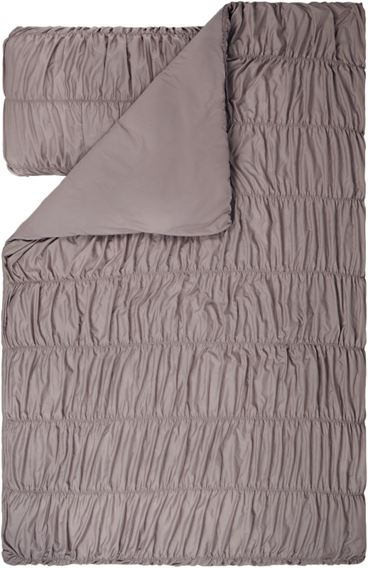 Livarno® Ložní povlečení z mikrovláknitého saténu, 140 x 200 cm, 70 x 90 cm (šedohnědá)