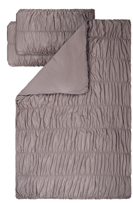 Livarno® Ložní povlečení z mikrovláknitého saténu, 240 x 220 cm, 70 x 90 cm (šedohnědá)