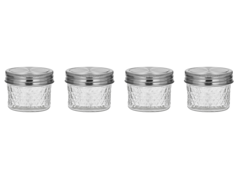 Silvercrest® Sada skleněných potravinových dóz (4dílná sada 100 ml)