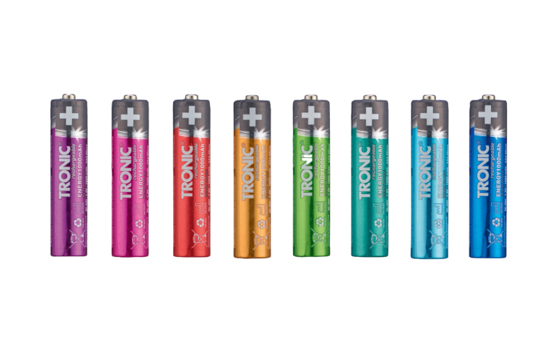 Tronic® Nabíjecí baterie Ni-MH Ready 2 Use Color, 8 kusů (Aaa – mikrotužková)
