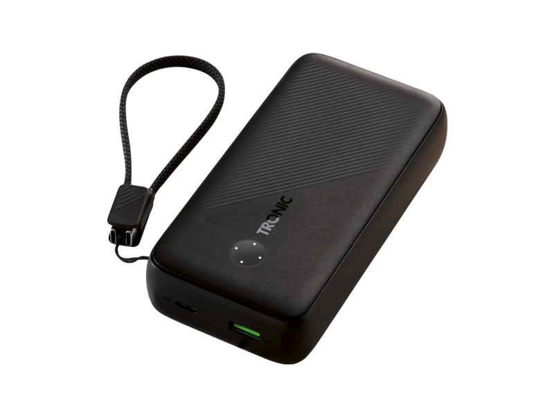 Tronic® Powerbanka 20 000 mAh, Usb-C kabel (černá)