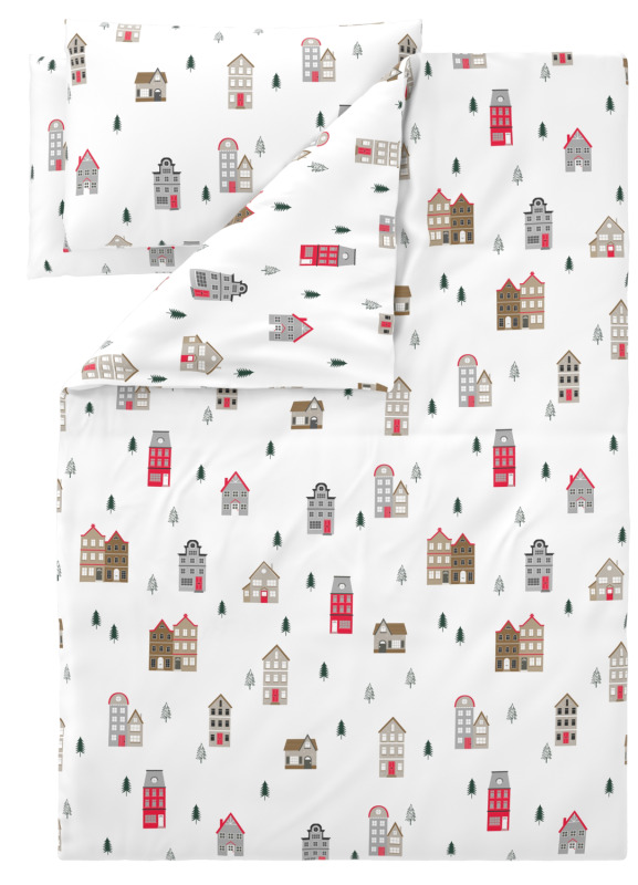 Livarno® Oboustranné jemné flanelové povlečení / jemné flanelové povlečení, 260 x 220 cm (dům)
