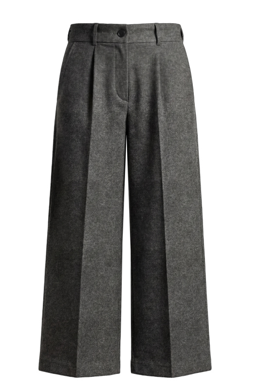 Esmara® Dámské kalhoty „Wide Leg“ (šedá, 38)