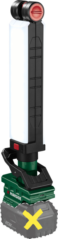 Parkside® Aku LED svítidlo s klipem Plkla 20-Li A1– bez akumulátoru a nabíječky