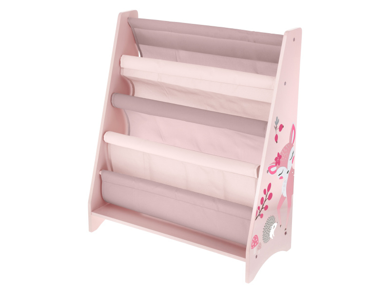 Lupilu® Regál na knihy pro děti, 62 x 28 x 72 cm (světle růžová)